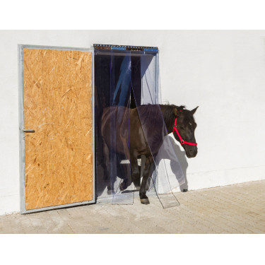 Set di tende a strisce in PVC 30 x 225 cm x 3 mm Set di tende a strisce in PVC 30 x 225 cm x 3 mm