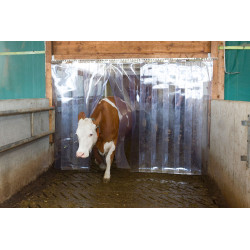 Set di tende a strisce in PVC 30 x 225 cm x 3 mm Set di tende a strisce in PVC 30 x 225 cm x 3 mm