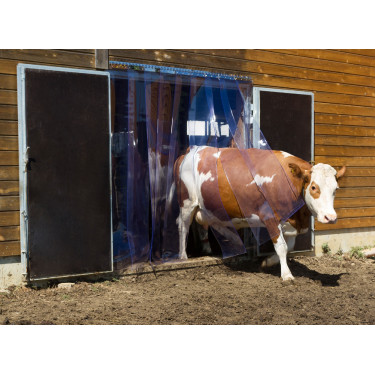 Set di tende a strisce in PVC 30 x 225 cm x 3 mm Set di tende a strisce in PVC 30 x 225 cm x 3 mm