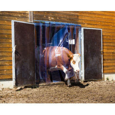 Set di tende a strisce in PVC 30 x 225 cm x 3 mm Set di tende a strisce in PVC 30 x 225 cm x 3 mm
