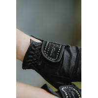 Guanti Je t'aime Equithème Strass Nero Guanti Je t'aime Equithème Strass Nero
