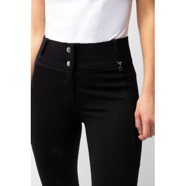 Pantaloni con grip integrale per tutte le stagioni Horze Mira Nero