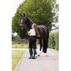 Pantaloni con grip integrale per tutte le stagioni Horze Mira Nero