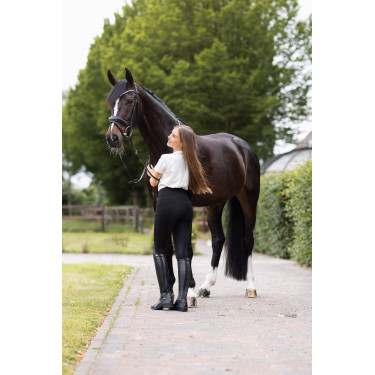 Pantaloni con grip integrale per tutte le stagioni Horze Mira Nero