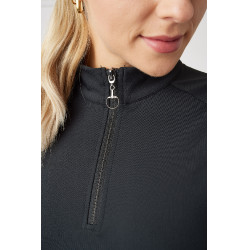 T-shirt Horze Karla technique femme Bois flotté