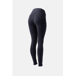 Pantaloni con grip integrale per tutte le stagioni Horze Mira Blu marino scuro