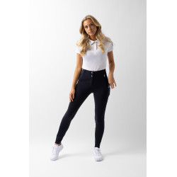 Pantaloni con grip integrale per tutte le stagioni Horze Mira Blu marino scuro
