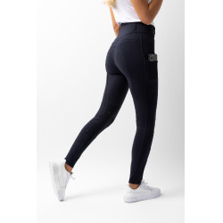 Pantaloni con grip integrale per tutte le stagioni Horze Mira Blu marino scuro