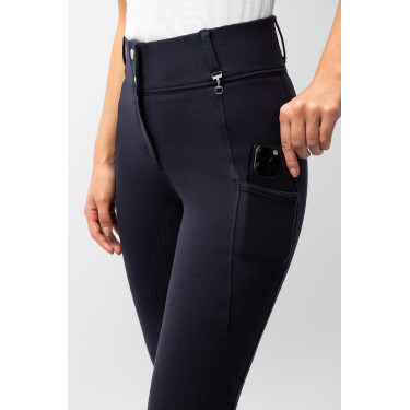 Pantaloni con grip integrale per tutte le stagioni Horze Mira Blu marino scuro