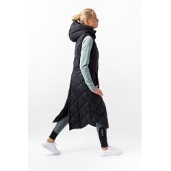 Gilet lungo imbottito senza maniche Gem B Vertigo Bellezza nera Nero