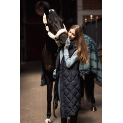 Gilet lungo imbottito senza maniche Gem B Vertigo Bellezza nera Nero