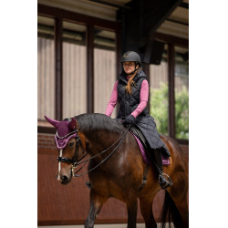 Gilet lungo imbottito senza maniche Gem B Vertigo Bellezza nera Nero