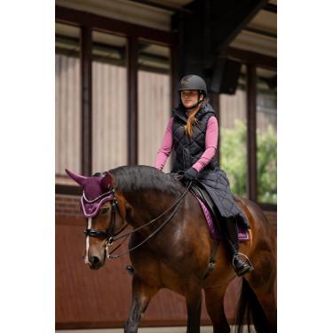 Gilet lungo imbottito senza maniche Gem B Vertigo Bellezza nera Nero