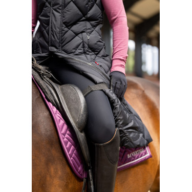 Gilet lungo imbottito senza maniche Gem B Vertigo Bellezza nera Nero