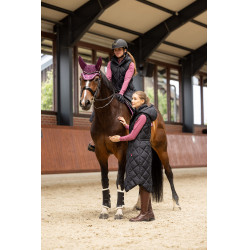 Gilet lungo imbottito senza maniche Gem B Vertigo Bellezza nera Nero