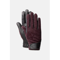 Guanti da equitazione tutte le stagioni Young Rider Perla Horze Fudge / marrone bordeaux