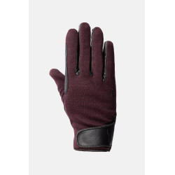 Guanti da equitazione tutte le stagioni Young Rider Perla Horze Fudge / marrone bordeaux