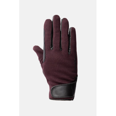 Guanti da equitazione tutte le stagioni Young Rider Perla Horze Fudge / marrone bordeaux