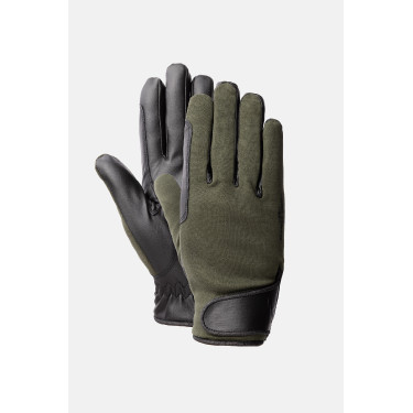 Guanti da equitazione tutte le stagioni Young Rider Perla Horze Kambada / drago verde scuro Kaki