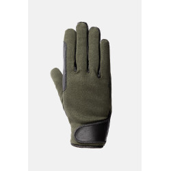 Guanti da equitazione tutte le stagioni Young Rider Perla Horze Kambada / drago verde scuro Kaki
