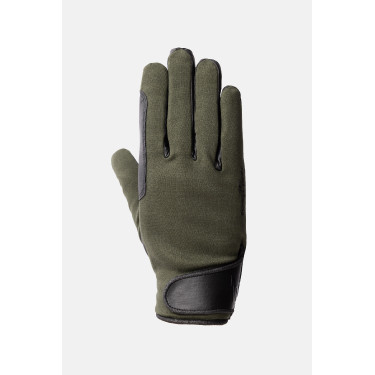 Guanti da equitazione tutte le stagioni Young Rider Perla Horze Kambada / drago verde scuro Kaki