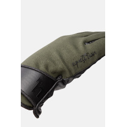 Guanti da equitazione tutte le stagioni Young Rider Perla Horze Kambada / drago verde scuro Kaki