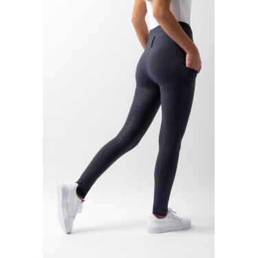 Leggings mezza stagione Serena con grip integrale Horze Inchiostro marino Blu marino