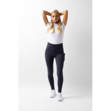 Leggings mezza stagione Serena con grip integrale Horze Inchiostro marino Blu marino