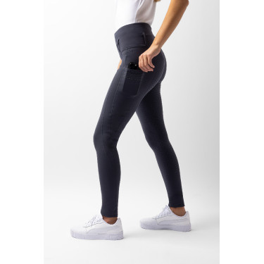 Leggings mezza stagione Serena con grip integrale Horze Inchiostro marino Blu marino