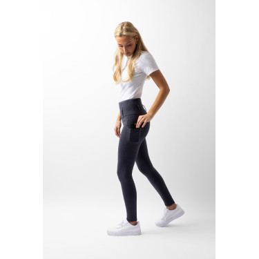 Leggings mezza stagione Serena con grip integrale Horze Inchiostro marino Blu marino