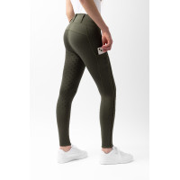 Leggings a vita alta Young Rider Aya da donna Horze Kambada / drago verde scuro Kaki