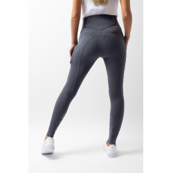 Pantaloni Horze Mira con grip al ginocchio Blu temporale