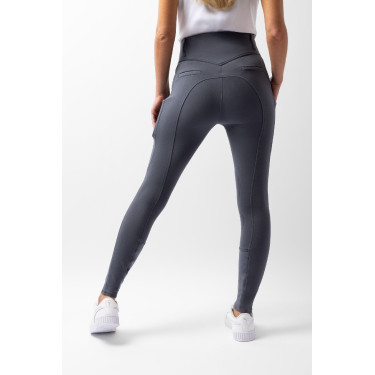 Pantaloni Horze Mira con grip al ginocchio Blu temporale