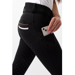 Pantaloni Horze a vita alta Young Rider Alena donna Bellezza nera Nero