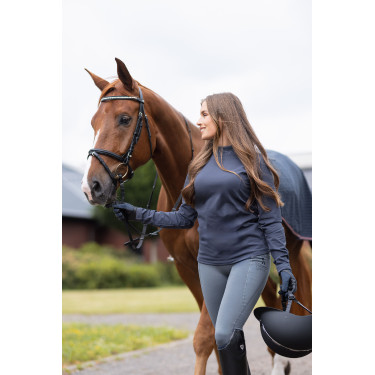 Top da allenamento Josephine Horze Inchiostro marino Blu marino