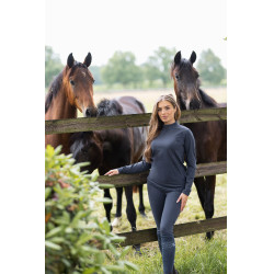 Top da allenamento Josephine Horze Inchiostro marino Blu marino