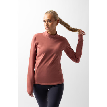 Top da allenamento Josephine Horze Rosa appassita