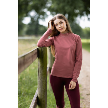 Top da allenamento Josephine Horze Rosa appassita