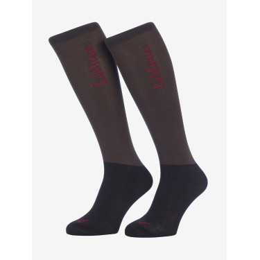 Calze da concorso LeMieux 2 paia Cenere Bordeaux Calze da concorso LeMieux 2 paia Cenere Bordeaux