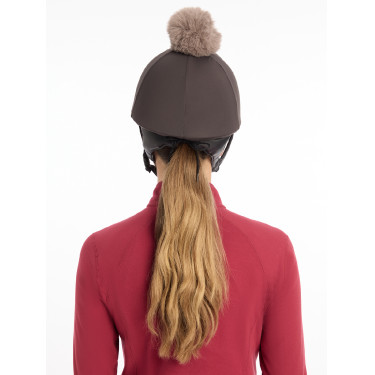 Toque My LeMieux per casco Cenere Bordeaux