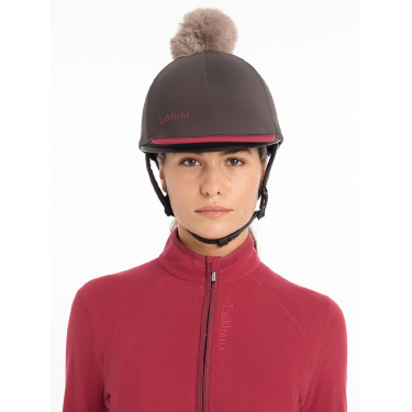 Toque My LeMieux per casco Cenere Bordeaux