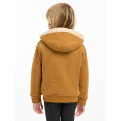 Felpa con cappuccio LeMieux Zip Through Mini Charlie Zenzero Arancione