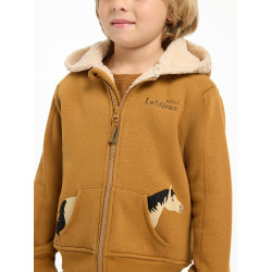 Felpa con cappuccio LeMieux Zip Through Mini Charlie Zenzero Arancione