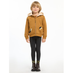 Felpa con cappuccio LeMieux Zip Through Mini Charlie Zenzero Arancione