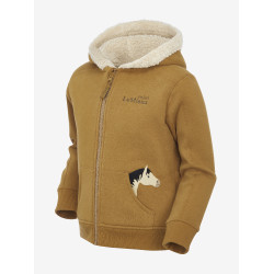 Felpa con cappuccio LeMieux Zip Through Mini Charlie Zenzero Arancione