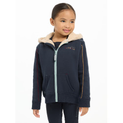 Felpa con cappuccio LeMieux Zip Through Mini Charlie Blu navy