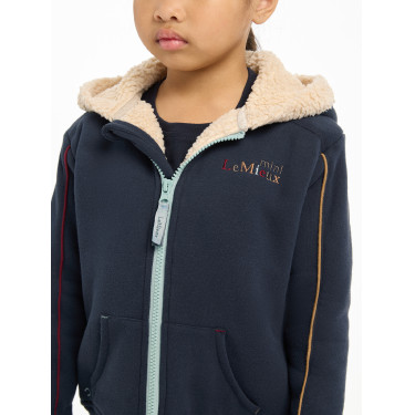 Felpa con cappuccio LeMieux Zip Through Mini Charlie Blu navy Felpa con cappuccio LeMieux Zip Through Mini Charlie Blu navy