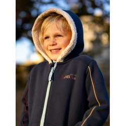 Felpa con cappuccio LeMieux Zip Through Mini Charlie Blu navy Blu marino