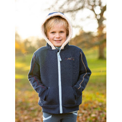 Felpa con cappuccio LeMieux Zip Through Mini Charlie Blu navy Blu marino
