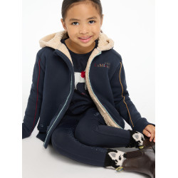 Felpa con cappuccio LeMieux Zip Through Mini Charlie Blu navy Blu marino